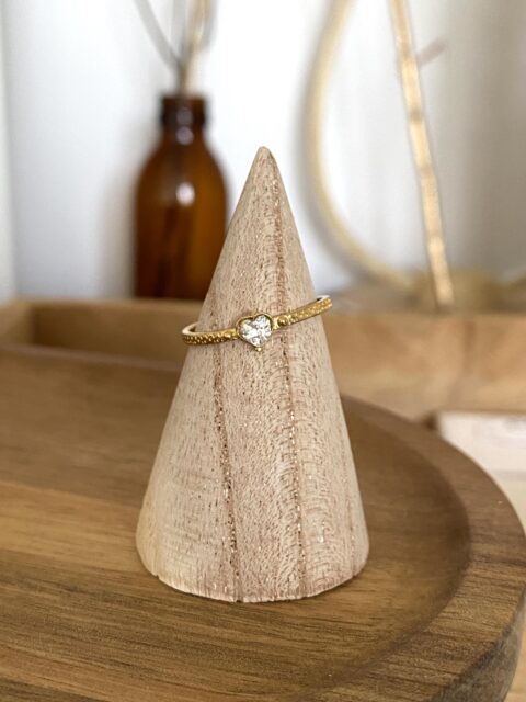 bague-acier-inoxydable-dore-martelee-reglable-zirconium-coeur-bijoux-cadeaux-femme